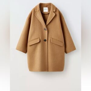 Long blend wool coat